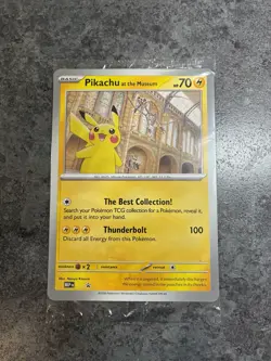 Pokemon Pikachu At The Museum Jumbo Promo Card Sealed - Image 1