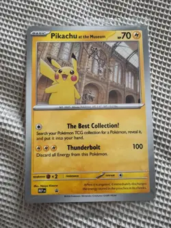 X4 POKEMON NATURAL HISTORY MUSEUM TCG PIKACHU AT THE JUMBO PROMO TRADING CARD - Image 2