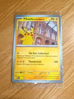 Pokemon Pikachu At The Museum Jumbo Card - Image 1