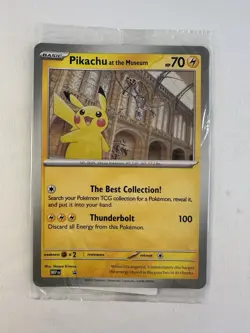 Pokemon Pikachu at the Museum Jumbo Oversize Promo Card MEP EN - Image 1