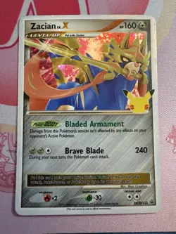 Pokemon TCG: Zacian LV. X SWSH135 Black Star Promo - Celebrations - Image 1