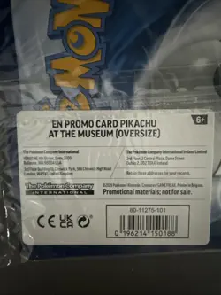 Pikachu At The Museum Jumbo Card Pokemon Card - Image 3