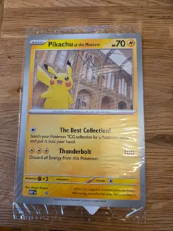 Pikachu at the Museum Jumbo Promo Card Sealed | Natural History Museum London - Image 1