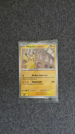 Pokemon Pikachu At The Museum x Natural History London Jumbo Card - Sealed x5 - Image 5