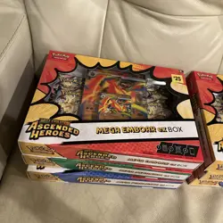 Pokemon Mega Evolution Ascended Heroes Mega ex Box Set of 3 - Image 1
