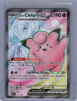 Lillie's Clefairy ex Holo Ultra Rare SV09: Journey Together 173/159 NM - Image 1