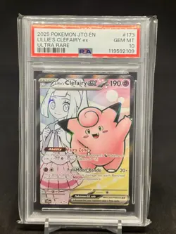 Lillie's Clefairy ex 173/159 Sv09: Journey Together Holo PSA 10 - Image 1