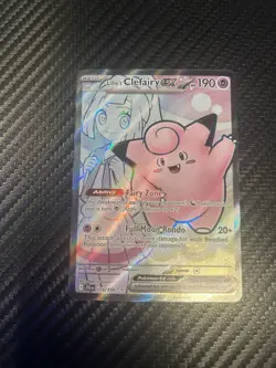 Pokemon TCG Lillie's Clefairy ex 173/159 Journey Together Full Art Holo UR ENG - Image 1