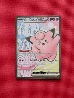 Lillie's Clefairy ex 173/159 Ultra Rare Journey Together Pokemon Holo Near Mint - Image 1