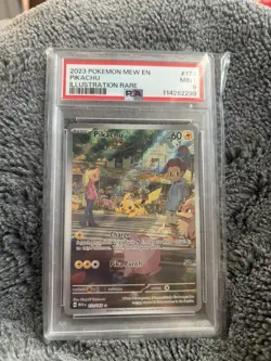Pokemon TCG Pikachu 173/165 SV Scarlet & Violet 151 Holo PSA 9 English - Image 1