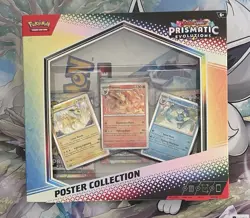Pokemon Scarlet & Violet Prismatic Evolutions Poster Collection & 3 Pack Blister - Image 1