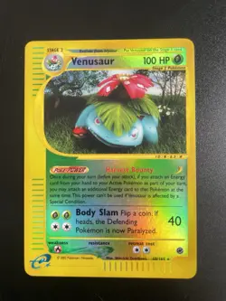 Pokemon TCG Venusaur Expedition Base Set Reverse Holo Rare Card 68/165 NM - Image 1