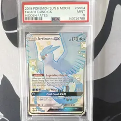 Pokemon Articuno GX SV54/SV94 Hidden Fates Shiny Vault Holo PSA 9 EN 2019 - Image 1