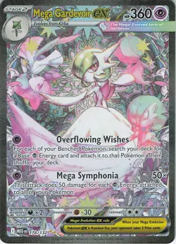 Mega Gardevoir ex Holo Special Illustration Rare ME01: Mega Evolution 178/132 NM - Image 1