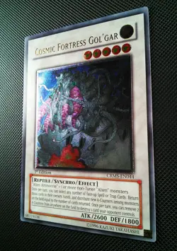 Cosmic Fortress Gol'gar CRMS-EN044 1st Edition Ultimate Rare YuGiOh - Image 2