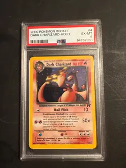 2000 POKEMON ROCKET #4 DARK CHARIZARD-HOLO PSA 6 EX-MT - Image 1