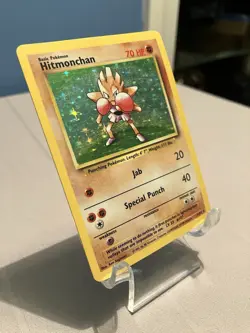 Hitmonchan HP Base Set Holo Rare Vintage Pokemon 7/102 WOTC 1999 - Image 4