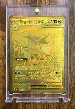 Mega Greninja ex 122/086 Chaos Rising Mega Hyper Rare Gold NM - Image 1