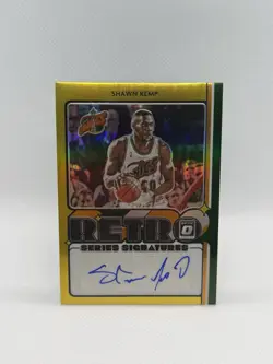 2020-21 Panini Donruss Optic Shawn Kemp Retro Signature Series Gold /10 Auto - Image 1