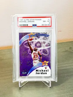 1997 Ultra Michael Jordan SP #1 **Star Power** Insert PSA 8 NM-MINT 🔥🔥 - Image 2