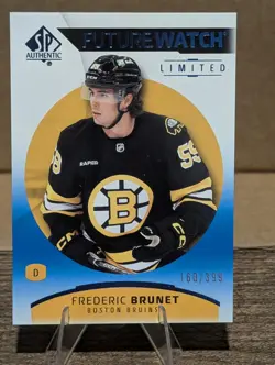 2025-26 SP Authentic Frederic Brunet Future Watch Limited Blue /399 #155 - Image 1