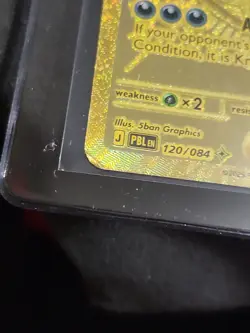 Mega Darkrai EX 120/084 Hyper Rare Gold Full Art Pokemon TCG English Pitch Black - Image 4