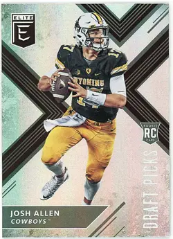 2018 -JOSH ALLEN- ELITE BROWN JERSEY VARIATION Bills Rookie Football Card - RC - Image 1