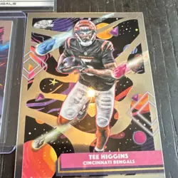 Topps Chrome/Chrome Black 2023 Bengals 5-Card Lot Burrow/Chase Star Clusters - Image 5