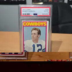 PSA Slabs 3-Card Lot ROOKIE, Staubach 1972 Topps #200 Mahomes 2017 Panini RC - Image 2