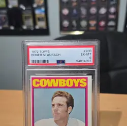 PSA Slabs 3-Card Lot ROOKIE, Staubach 1972 Topps #200 Mahomes 2017 Panini RC - Image 3