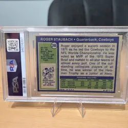 PSA Slabs 3-Card Lot ROOKIE, Staubach 1972 Topps #200 Mahomes 2017 Panini RC - Image 5