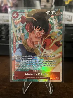 Monkey D. Luffy OP12-015 SR Alt Art Legacy of the Master English NM FOIL - Image 1