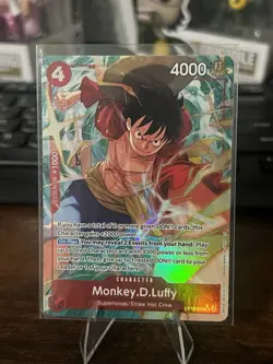 Monkey D. Luffy OP12-015 SR Alt Art Legacy of the Master English NM FOIL - Image 2