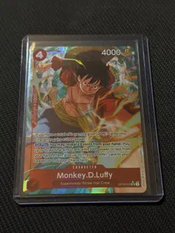 Monkey D. Luffy OP12-015 SR Alt Art Legacy of the Master English NM FOIL - Image 1