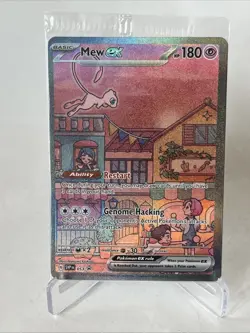 Mew ex SVP 053 Pokemon TCG Scarlet Violet 151 Black Star Promo Full Art SEALED - Image 1