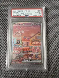 Mew ex SVP 053 PSA 10 | Pokemon TCG Scarlet & Violet 151 Black Star Promo - Image 1