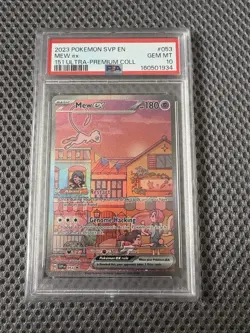 Mew ex SVP 053 PSA 10 | Pokemon TCG Scarlet & Violet 151 Black Star Promo - Image 1