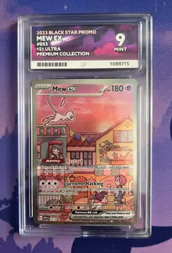 Mew EX SVP 053 Pokemon Scarlet Violet 151 Black Star Promo Ace 9 - Image 1