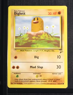 PSA 10 GEM MINT 2000 Pokemon Game Base II #71 Diglett !!! - Image 3