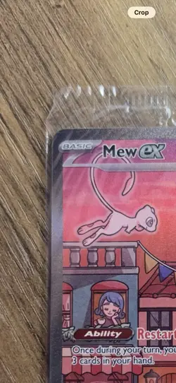 Pokemon 151 Mew ex 053 Scarlet & Violet Black Star Promo Holo 2023 - Image 2