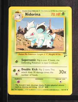 PSA 10 GEM MINT 2000 Pokemon Game Base II #53 Nidorina !!! - Image 3