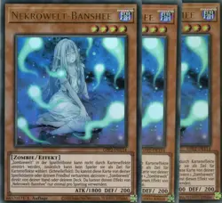 yugioh 3x Nekrowelt-Banshee GFP2-DE114 ULTRA 1AUFLAGE DEUTSCH - Image 1