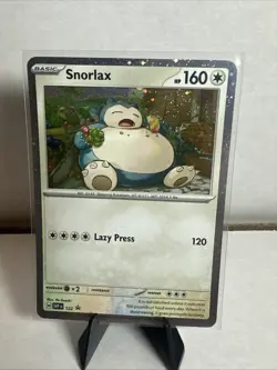 Snorlax 122 Sv: Scarlet & Violet Promo Cards Holo Double Swirl 🌀 🌀Foot & Edge - Image 1