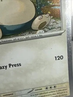 Snorlax 122 Sv: Scarlet & Violet Promo Cards Holo Double Swirl 🌀 🌀Foot & Edge - Image 4