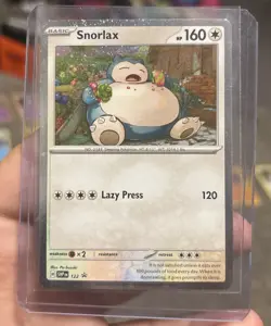 Snorlax 122 Sv: Scarlet & Violet Promo Cards Holo 🌀 On Bottom Left Border - Image 1