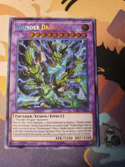 Thunder Dragon Titan Secret Rare 1st Edition | Yu-Gi-Oh! SOFU-EN036 | NM - Image 1