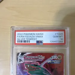 2022 Pokemon Rayquaza VMAX Silver Tempest TG20/TG30 Full Art Holo PSA 10 - Image 2