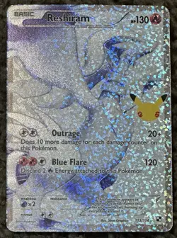 Pokemon 25th Anniversary Celebrations Classic Collection Holo Reshiram 113/114 - Image 3