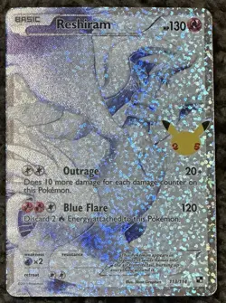Pokemon 25th Anniversary Celebrations Classic Collection Holo Reshiram 113/114 - Image 5