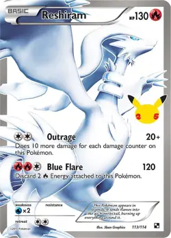 Reshiram Classic Collection Celebrations: Classic Collection 113/114 NM - Image 1